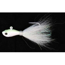 Lead Bucktail Fishing Jig Lure Glow in the Dark 1oz Bulk Packaged 10 Pack - £31.96 GBP