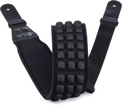 Black Kliq Aircell Bass And Electric Guitar Strap With 3&quot; Wide Neoprene Pad And - £45.40 GBP
