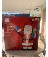8 Ft. Giant-Sized LED Collapsible Santa Christmas Holiday Yard Decoration - £712.08 GBP