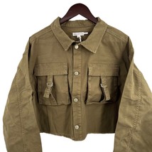 Good American Green Crop Jacket Size 4 / XL New - £68.55 GBP