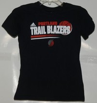 Adidas NBA Licensed Portland Trail Blazers Black Girls Medium 10 12 T Shirt image 1