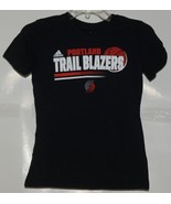 Adidas NBA Licensed Portland Trail Blazers Black Girls Medium 10 12 T Shirt - £12.76 GBP