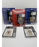 Vtg Lot of 5-3 Janlynn 3.5 X 6 + 2 nmi Christmas counted cross stitch Ki... - $562.40 MXN