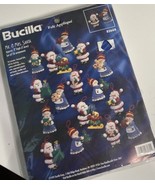 Bucilla Christmas Felt Applique Kit Mr Mrs Santa 16 Ornaments 83664 Vtg ... - $29.77 CAD