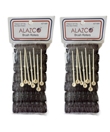 ALAZCO 14 Pc Vintage Style Hair Roller Medium BRUSH ROLLERS &amp; PINS Mesh ... - £11.62 GBP