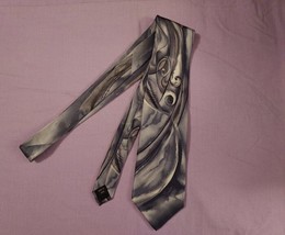 Mens J. Garcia Silk Tie Snail Garden Collection fifty-Four Gray - £11.74 GBP