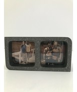 PRIMITIVES BY KATHY Double 4x4 Gray Stone Picture Frame (NEW)!!!! - £10.39 GBP