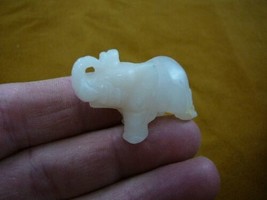 (y-ele-st-573) ELEPHANT gemstone PINK QUARTZ carving figurine SAFARI ele... - £11.16 GBP