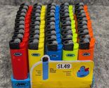 Lot of 50 New MK Lighter Flint Strike Disposable Lighter, Ultra Thin Design - $21.99