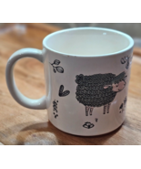 Sheep in flower field Scene Grace Fine Porcelain White Coffee/Tea Mug 16... - $12.86