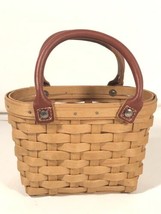 Vintage Longaberger Small Boardwalk Basket With Protective Liner Made In USA - £32.15 GBP