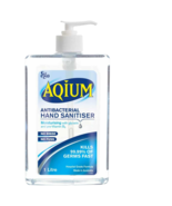 Aqium Anti-bacterial Hand Sanitiser in a 1 Litre Pump - $116.91 CAD