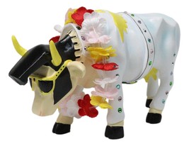 Cow Parade King of Rock N Roll Cow In White Jumpsuit Collector&#39;s Figurine - €42,19 EUR