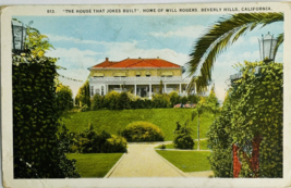 Early 1900&#39;s Will Rogers Home in Beverly Hills, CA LA California Postcard - £6.51 GBP