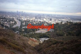 Original Los Angeles Downtown View from Hollywood Bowl 35mm Photo Slide 1987 - £16.25 GBP