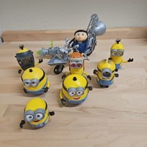 Despicable Me Minions Toy Figures, Lot of 7 With Gru and Motorbike By Ma... - £15.28 GBP