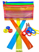  3-pack of children&#39;s safety scissors and pencil cases - $9.99
