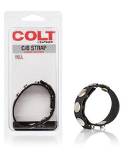 Colt Leather C/b Strap 5 Snap Fastener - Black - £16.72 GBP