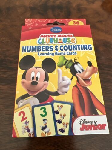 Disney Mickey Mouse Clubhouse Learning Game Cards Numbers & Counting
