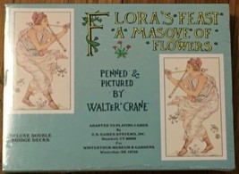 NEW 2 decks Bridge Playing Cards Flora&#39;s Feast Walter Crane Winterthur Museaum - £13.44 GBP