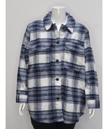 George Plus Plaid Fleece Cardigan Jacket Casual Long Sleeve Fuzzy Outerw... - $29.99