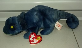 TY Rainbow the Iguana  6&quot; Beanie Baby plush toy - £4.60 GBP
