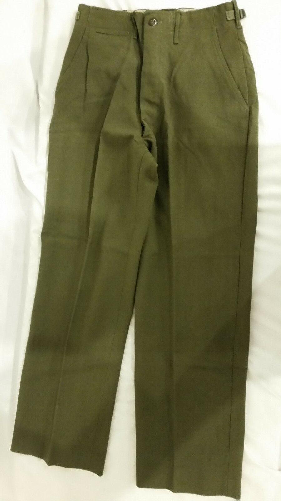 NEW OLD STOCK KOREAN WAR OG 108 WOOL OD FIELD TROUSERS SMALL REGULAR JJ 988 - $92.87