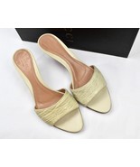 Gucci Crocodile Leather Bamboo Heels Sandals Tom Ford Era Cream Green Ne... - $4,723.09 MXN