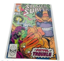 Comic vtg Marvel Silver Surfer #44 First 1st appearance Thanos Infinity Gauntlet - £180.86 GBP