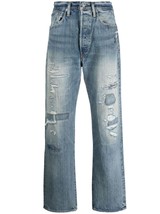 Polo Ralph Lauren Mens Vintage Classic Fit Distressed Jeans in Coppit Blue-33/32 - £133.91 GBP