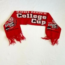 2001 Men&#39;s NCAA College Cup Championship Soccer Red Scarf Columbus OH UNC Champs - £19.70 GBP