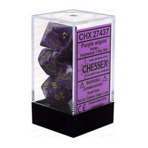 D7 Die Set Dice Vortex Poly (7 Dice) - Purple/Gold - £59.99 GBP