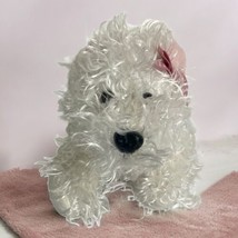 Ganz Webkinz White Terrier Westie Dog 9&quot; Plush Stuffed Animal No Code Pink - $11.65