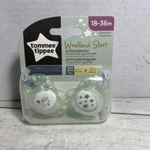 Orthodontic Pacifiers  Tommee Tippee 18-36 Months 2 PK Woodland Stars - £11.62 GBP