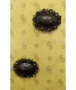 Goody Jeweled Hair Clips - 2006 - Brownish Green Stones - £10.14 GBP