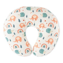 One Size Soothing Nursing Pillow, Multi-Color Rainbows and Animals Print - £28.92 GBP