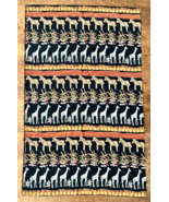 Silky Fabric African Animal Print on Black Zebras Giraffes Hi Fashion 23... - £13.02 GBP