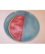 Vietri Sara&#39;s Fresh Fruit Watermelon Round Serving Platter NEW - $134.35