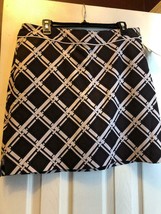 NWT Ladies EP PRO TOBACCO BROWN BLACK &amp; WHITE Golf Skort - size 12 THE S... - $29.99