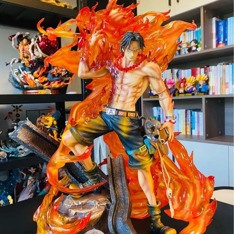 35cm One Piece Figure Portgas.d.ace Japnese Anime Pvc Action Figure Toys Game - £110.19 GBP+