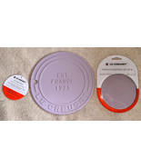 Le Creuset SHALLOT Silicone French TRIVET 7.75” &amp; Matching COASTERS (4) ... - $79.99