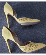 Just Fab ~ PERFA ~ Yellow ~ Faux Suede ~ 5&quot; Stiletto Heels ~ Pumps ~ Siz... - $56.13 CAD