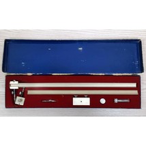 Vintage Tacro Beam Compass Box Set Germany Mechanical Drawing 14.5 x 3 3/4 x .5 - £46.70 GBP