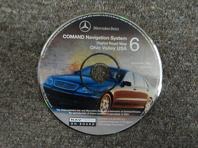 2002 Mercedes Benz Comand Nav Sistema Ohio Valley USA Digitale Road Mapp... - $13.27