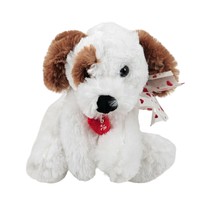 Wishpets Puppy Dog Stuffed Animal Pet Toy Brown White Rolphe 2007 - $14.85