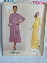 70&#39;s Vintage Vogue #1994 American Designer Scott Barrie Pullover Dress S... - £12.42 GBP