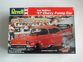 Factory Sealed Tom Mc Ewan &#39;57 Chevy Funny Car By Revell #85-4165 - £53.57 GBP