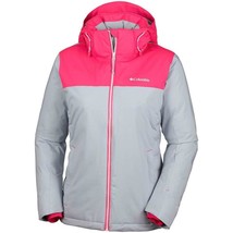 Columbia Snow Dream Jacket Hooded Omni Heat Grey Pink $250, Sz M, Nwt! - £119.06 GBP