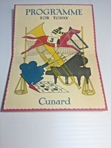 VTG ~ R.M.S. “Queen Mary&quot; ship Cunard Line.&quot; PROGRAMME for Today&quot; July 17, 1951. - £23.14 GBP