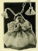 CROCHETED WORK BAG / PURSE. Vintage Crochet Pattern for a Handbag. PDF D... - £1.95 GBP